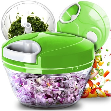 SZATKOWNICA DO WARZYW KRAJALNICA ROZDRABNIACZ SIEKACZ DO CEBULI 0,5 LITRA