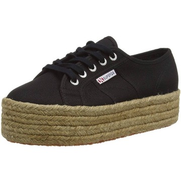 DAMSKIE BUTY TRAMPKI ESPADRYLE CZARNE ROZM 42.5 CM