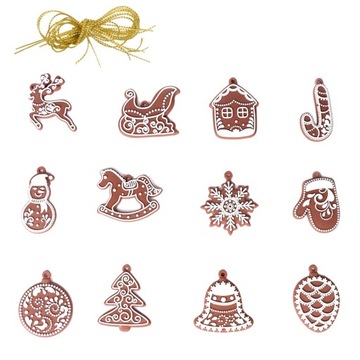Christmas Tree Ornament Cute Gingerbread Man