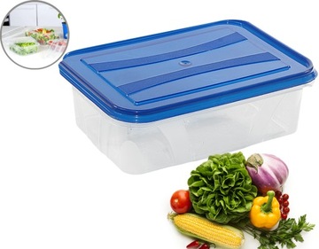 POJEMNIK PLASTIKOWY PUDEŁKO JEDZENIE POKRYWA 2,1L
