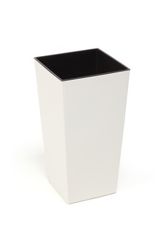 Donica FINEZJA 19x19x36cm kol. KREMOWY połysk