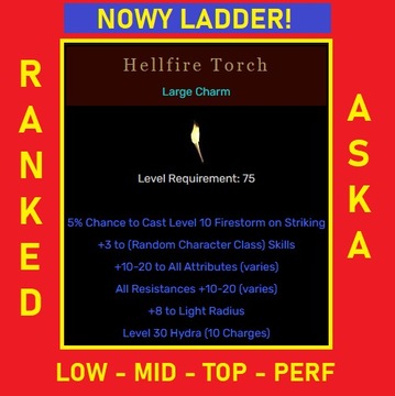 D2R Diablo 2 Ladder Pochodnia Assasinka Asak Sin