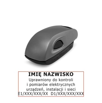 Pieczątka UPRAWNIENIA SEP G 1 E 1 D 1 KIESZONKOWA