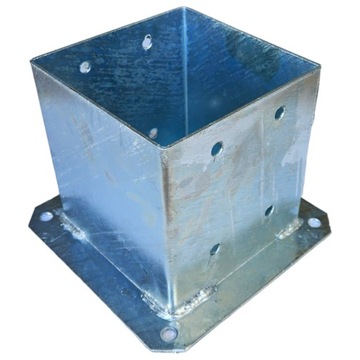 PODSTAWA SŁUPA 140x140mm PRZYKRĘCANA DO BETONU WSPORNIK KOTWA 14x14cm MOCNA