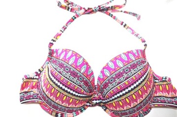 BUFFALO BIKINI MIA WZÓR ETNO GÓRA PUSH-UP 38A