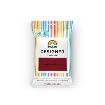 Tester farby DESIGNER COLOUR dark raspberry 50ml