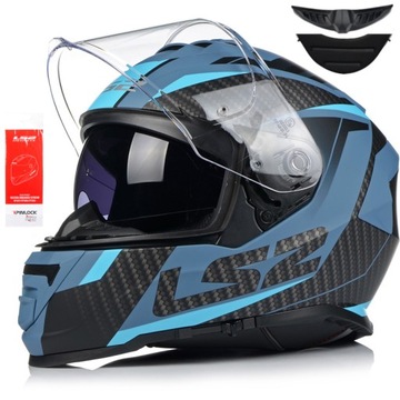LS2 FF800 STORM RACER KASK MOTOCYKLOWY ZESTAW r.M