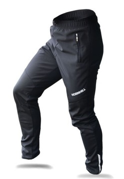 Ветрозащитные велосипедные брюки из техно, с ветрозащитной мембраной и мягкими карманами L