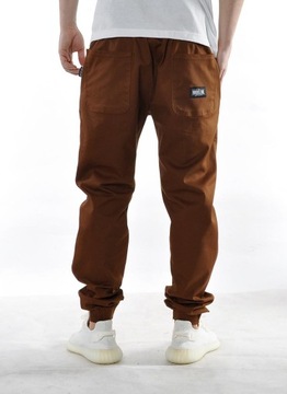 Spodnie XL Bossline Casual Jogger brązowe joggery