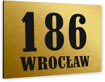 Tabliczka ADRESOWA ALUMINIOWA Tablica NUMER DOMU