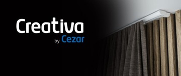 Szyna Karniszowa pojedyncza. Zestaw biały ZD-150cm