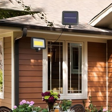 Галогенная солнечная лампа 100Led, сумеречный датчик движения