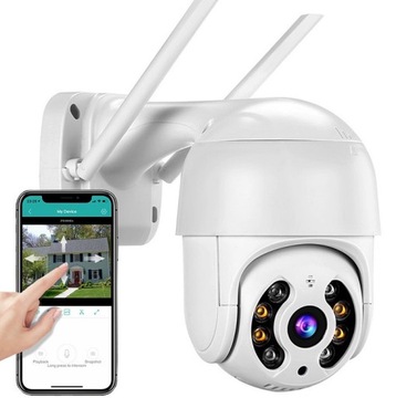 KAMERA OBROTOWA WIFI FULL HD ZEWNETRZNA KOPUŁKOWA