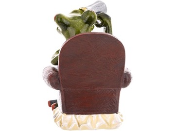Ozdobna Figurka 11x8x11 cm - Żaba z piwem Piwosz