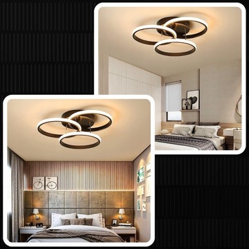 СВЕТОДИОДНЫЙ ПОТОЛОЧНЫЙ СВЕТИЛЬНИК 70ВТ СОВРЕМЕННЫЙ ЛОФТ 3 ЦВЕТА ДЛЯ СПАЛЬНИ СПАЛЬНЯ