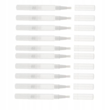 10x 3ml Wybielający Twist Pen z Pędzlem