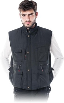 Bezrękawnik monterski ocieplany Kormoran black 3XL