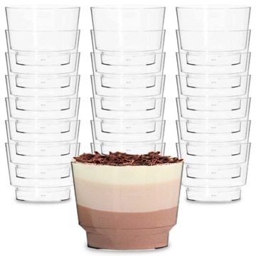 Szklanka plastikowa 150ml a'25 drink deser