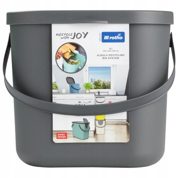 Kosz do segregacji śmieci ALBULA 6 L , ROTHO