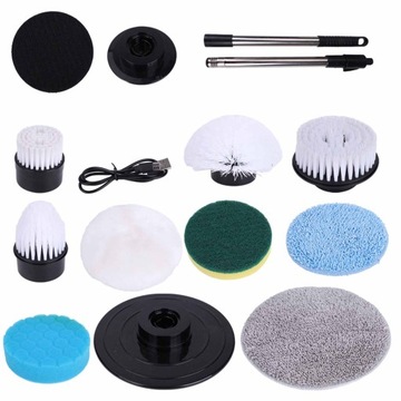 ЭЛЕКТРИЧЕСКАЯ ВРАЩАЮЩАЯСЯ ЩЕТКА ДЛЯ ЧИСТКИ ПЛИТКИ СКРУББЕРНАЯ ГРУППА ШВАБРА 9 В 1