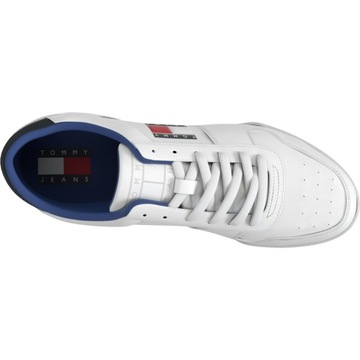 TOMMY HILFIGER BUTY MĘSKIE SKÓRZANE BIAŁE r.41