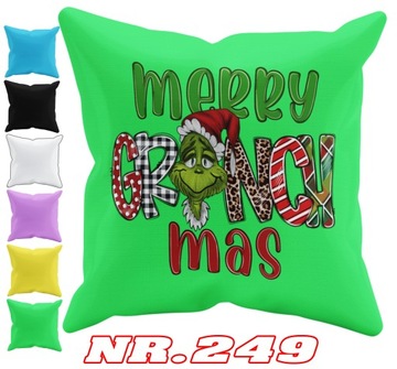 POSZEWKA NA PODUSZKĘ JAŚKA DO PRZEDSZKOLA GRINCH ŚWIĘTA + IMIĘ GRATIS