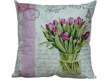 poszewka poszewki na poduszkę tulipany 40x40