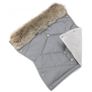 СЕРАЯ ЗИМА Коляска/Сани-конверт на меху