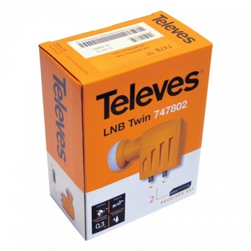 Спутниковый конвертер TELEVES 2 выхода