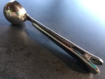 Кофе -измерение чашки с зажимом для сумочек, чайная ложка Oldman Clip 16 см стали