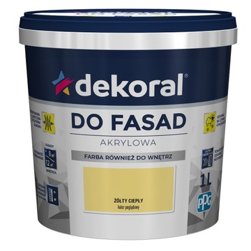 Farba akrylowa fasadowa, ścienna Dekoral 1L