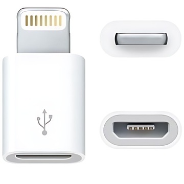 ADAPTER Przejściówka Męska na Żeńską MICRO USB do LIGHTNING IPHONE (3)