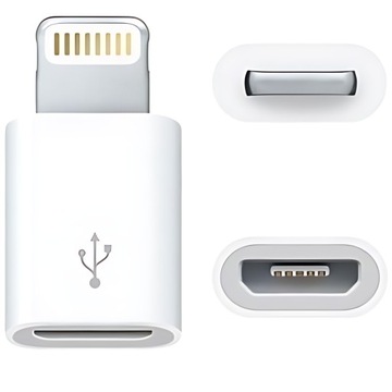 ADAPTER Przejściówka Męska na Żeńską MICRO USB do LIGHTNING IPHONE (3)