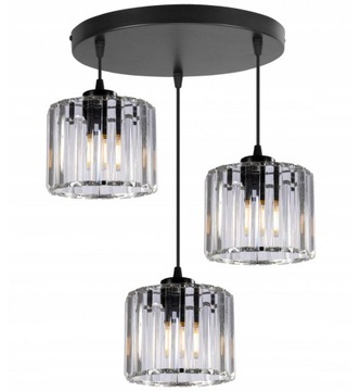 LAMPA WISZĄCA ZŁOTA KRYSZTAŁKI LOFT HOM