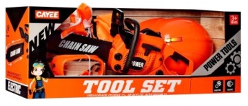 БОЛЬШАЯ БЕНЗИНОВАЯ ЦЕПНАЯ ПИЛА + ШЛЕМ ДЛЯ ДЕТЕЙ