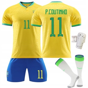 Mundial 2022 Brazylia Neymar No.10 Strój Piłkarski