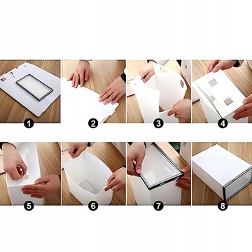 10 коробок для обуви с крышкой 31х21х12см 10шт складной органайзер для шкафа