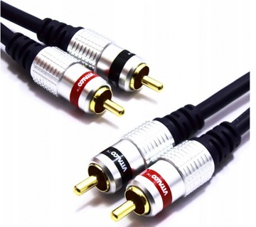 КАБЕЛЬ 2XRCA - 2XRCA ПОДДЮРЬКИЙ 2 RCA 5M VSKD200 КАЧЕСТВО