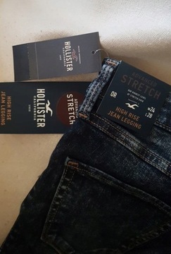 rurki skinny HOLLISTER abercrombie W24 L28 XXS