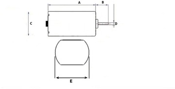 MT26 МИНИ-МОТОР 1,5 В С ПРОПЕЛЛЕРОМ 55 ММ