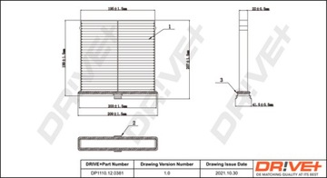 DR!VE+ DP1110.12.0381 FILTR VENTILACE PROSTORU SPOLUJEZDCE