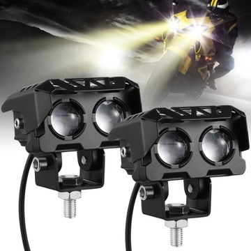 ŚWIATŁA PRZECIWMGŁOWE DO MOTOCYKLA Z DIODAMI LED
