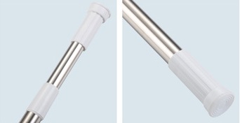 ВЫДВИЖНАЯ КАРДИНА ДЛЯ ОДЕЖДЫ КАРДИНА ДЛЯ ШТОР ДИАМЕТРОМ 70-120 СМ. 20мм СЕРЕБРО