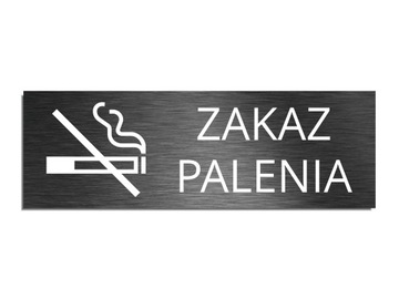 Tabliczka Zakaz paleniagrafitowa 8x24cm