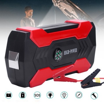 МОЩНЫЙ POWERBAN ДЛЯ ЗАПУСКА ВАШЕГО АВТОМОБИЛЯ JUMP STARTER BOOSTER 28000 мАч LED