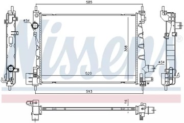 NISSENS CHLADIČ VODY 630796