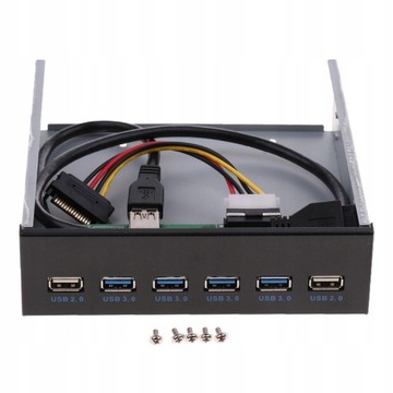 20Pin 6 portów Hub USB 3.0/2.0 USB3.0 Panel przedn