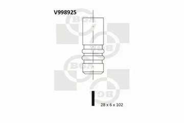 BGA V998925 VENTIL VÝFUKOVÝ