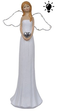 ANIOŁ ANIOŁEK CERAMICZNY FIGURKA LED
