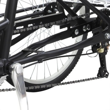 24-CALOWY CZARNY DOROSłY ROWER TRóJKOłOWY Z KOSZEM